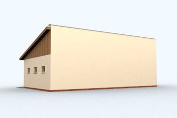  Projekt garażu G160 garaż trzystanowiskowy z pomieszczeniami gospodarczymi (SLN1255) - projekt garażu parterowego - Zdjęcie 2