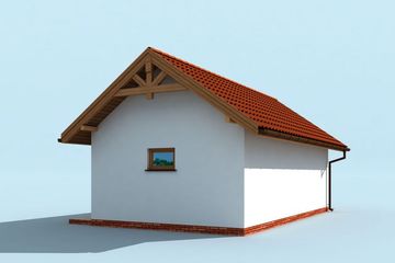  Projekt budynku gospodarczego BG8 Budynek gospodarczy (SLN2185) - projekt budynku parterowego - Zdjęcie 2