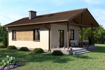  Projekt domu D181 - Celina (WAI1140) - projekt domu parterowego - Zdjęcie 2