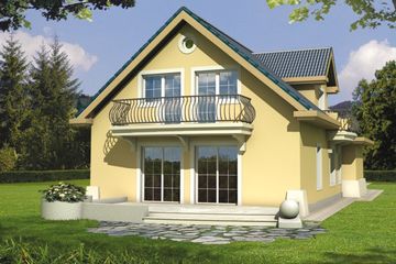  Projekt domu Malwina paliwo stałe wersja A (WRD1757) - projekt domu parterowego z poddaszem - Zdjęcie 2