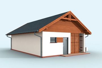  Projekt budynku gospodarczego G321 budynek gospodarczy (SLN2209) - projekt budynku parterowego - Zdjęcie 2