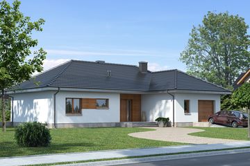  Projekt domu Elida (WRW1075) - projekt domu parterowego - Zdjęcie 2