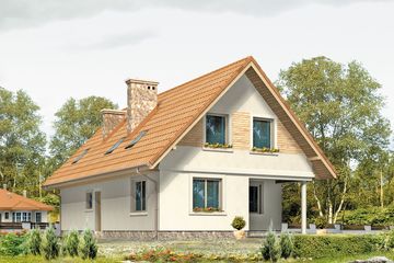  Projekt domu Lupus (BSA1395) - projekt domu parterowego z poddaszem - Zdjęcie 2