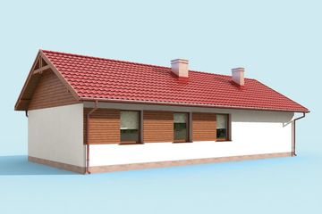  Projekt domu Riwiera (SLN2228) - projekt domu parterowego - Zdjęcie 2