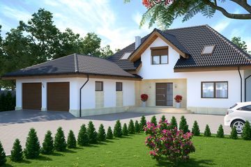  Projekt domu Prospero (WOE1008) - projekt domu parterowego z poddaszem - Zdjęcie 2