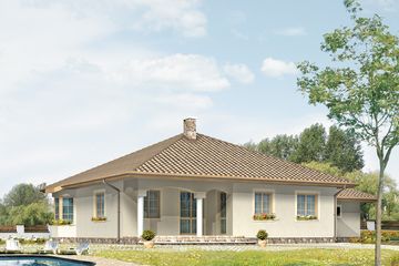  Projekt domu Zośka 3 (BSA1402) - projekt domu parterowego - Zdjęcie 2