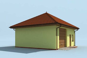  Projekt garażu G208 (SLN1298) - projekt garażu parterowego - Zdjęcie 2