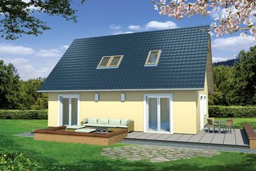  Projekt domu Sosenka 1 wersja A paliwo stałe (WRD1797) - projekt domu parterowego z poddaszem - Zdjęcie 2