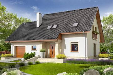 Projekt domu Jurek G1 (WRC2038) - projekt domu parterowego z poddaszem - Zdjęcie 2