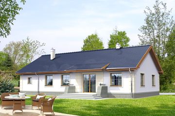  Projekt domu Rawenna III LMB74b (WRB1512) - projekt domu parterowego - Zdjęcie 2