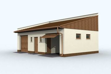  Projekt garażu G78 (SLN1171) - projekt garażu parterowego - Zdjęcie 2