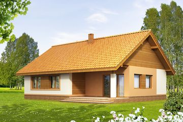  Projekt domu Malibu 2 (WOF1012) - projekt domu parterowego - Zdjęcie 2