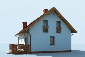 Projekt domu Trypolis (SLN1331) - projekt domu parterowego z poddaszem - Zdjęcie 2