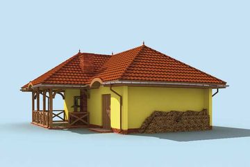  Projekt garażu G216 (SLN1335) - projekt garażu parterowego - Zdjęcie 2