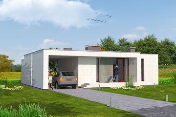  Projekt domu MD-5 (KKA1001) - projekt domu parterowego - Zdjęcie 2