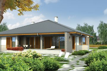  Projekt domu Florenc II G1 (WRC1739) - projekt domu parterowego - Zdjęcie 2