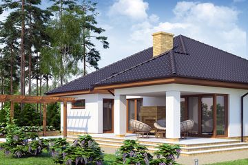  Projekt domu Kroton (WRW1128) - projekt domu parterowego - Zdjęcie 2