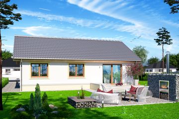  Projekt domu Tebe (WOE1021) - projekt domu parterowego - Zdjęcie 2