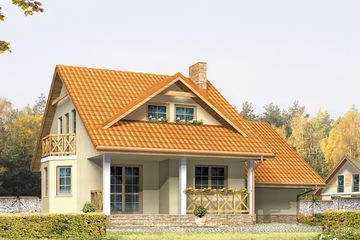  Projekt domu Uwertura 3 (BSA1437) - projekt domu parterowego z poddaszem - Zdjęcie 2