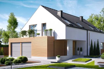  Projekt domu HomeKoncept 19 (KRX1019) - projekt domu parterowego z poddaszem - Zdjęcie 2