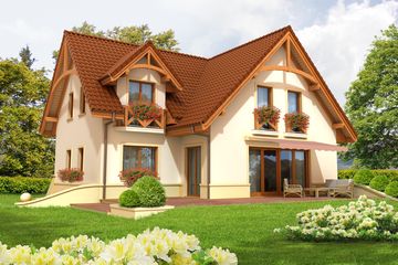  Projekt domu Helka (WRC1752) - projekt domu parterowego z poddaszem - Zdjęcie 2