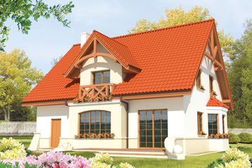  Projekt domu Jolka G1 (WRC1700) - projekt domu parterowego z poddaszem - Zdjęcie 2