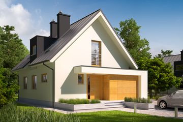  Projekt domu Eliot G1 (WRC2280) - projekt domu parterowego z poddaszem - Zdjęcie 2