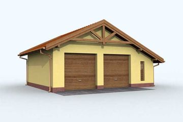  Projekt garażu G96 (SLN1189) - projekt garażu parterowego - Zdjęcie 2