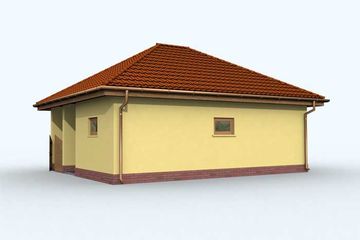  Projekt garażu G98 garaż dwustanowiskowy (SLN1191) - projekt garażu parterowego - Zdjęcie 2