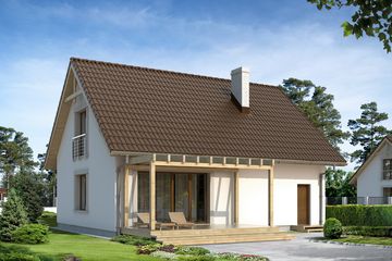  Projekt domu Agatka (BSA1656) - projekt domu parterowego z poddaszem - Zdjęcie 2