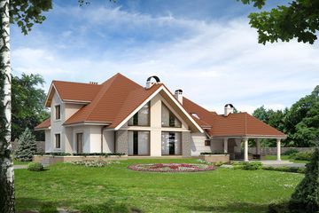  Projekt domu Artemida (BSA1661) - projekt domu parterowego z poddaszem - Zdjęcie 2