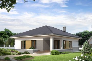  Projekt domu As 2 (BSA1662) - projekt domu parterowego - Zdjęcie 2