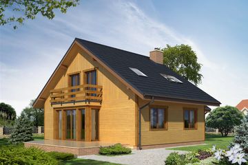  Projekt domu Boguśka dr-S (BSA1665) - projekt domu parterowego z poddaszem - Zdjęcie 2