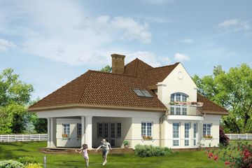  Projekt domu Ocean 3 (BSA1450) - projekt domu parterowego z poddaszem - Zdjęcie 2