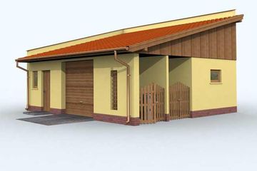 Projekt garażu G107 (SLN1200) - projekt garażu parterowego - Zdjęcie 2