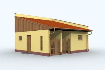  Projekt budynku gospodarczego G114 budynek gospodarczy (SLN1207) - projekt budynku parterowego - Zdjęcie 2