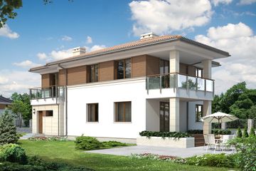  Projekt domu Gemini 2 (BSA1672) - projekt domu z pełnym piętrem - Zdjęcie 2