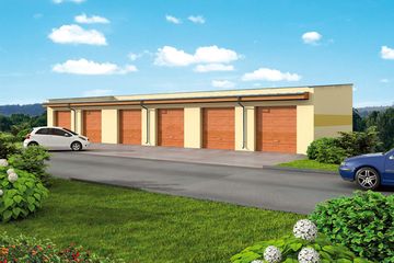  Projekt budynku gospodarczego G317 budynek gospodarczy (SLN2134) - projekt budynku z pełnym piętrem - Zdjęcie 2