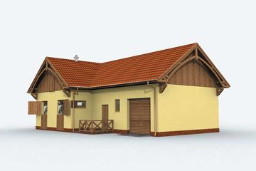  Projekt stajni S11 stajnia dla koni - 4 boksy (SLN1089) - projekt stajni parterowego - Zdjęcie 2