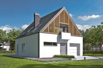  Projekt domu Noel G1 energo (WRC2390) - projekt domu parterowego z poddaszem - Zdjęcie 2