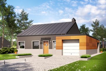  Projekt domu Edwin II G1 energo (WRC2393) - projekt domu parterowego - Zdjęcie 2