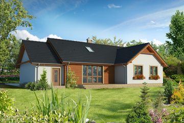  Projekt domu Baden II LMB38a (WRB1328) - projekt domu parterowego - Zdjęcie 2