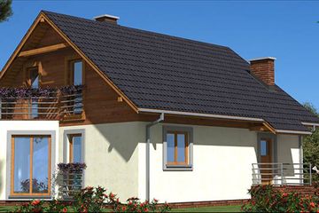  Projekt domu L-6 Dom tradycyjny (BBD1005) - projekt domu parterowego z poddaszem - Zdjęcie 2