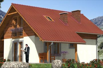  Projekt domu L-7 Dom tradycyjny (BBD1006) - projekt domu parterowego z poddaszem - Zdjęcie 2