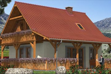  Projekt domu L-9 Dom tradycyjny (BBD1008) - projekt domu parterowego z poddaszem - Zdjęcie 2