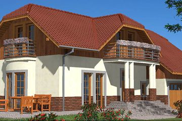  Projekt domu L-16 Dom tradycyjny (BBD1018) - projekt domu parterowego z poddaszem - Zdjęcie 2