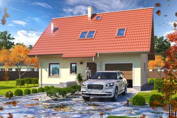  Projekt domu Pauza (WOE1029) - projekt domu parterowego z poddaszem - Zdjęcie 2