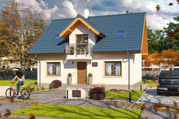  Projekt domu Apollo (WOE1031) - projekt domu parterowego z poddaszem - Zdjęcie 2