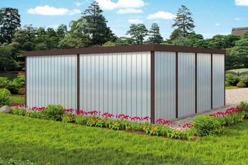  Projekt budynku gospodarczego GB32 Blaszany Dwustanowiskowy (SLN2144) - projekt budynku parterowego - Zdjęcie 2