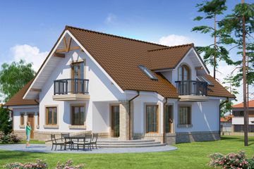  Projekt domu Itamon 2 (WRW1174) - projekt domu parterowego z poddaszem - Zdjęcie 2